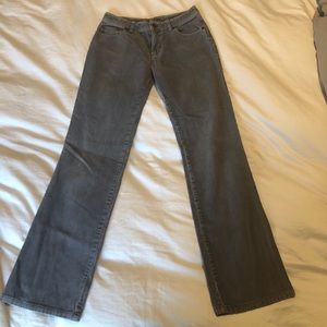 NWOT Garnet Hill Grey Corduroy Bellbottom Pants